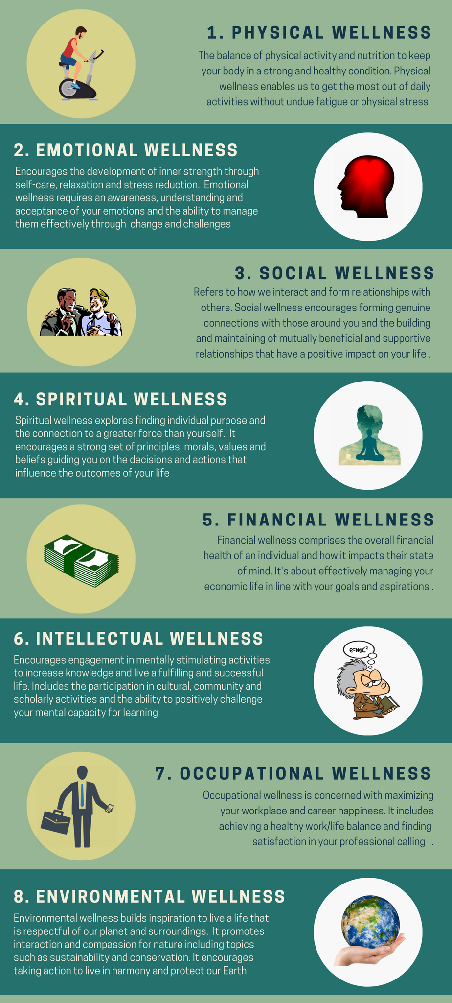 8 dimensions of wellness infographic