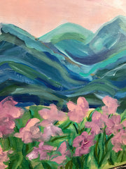 blue ridge mountains painting