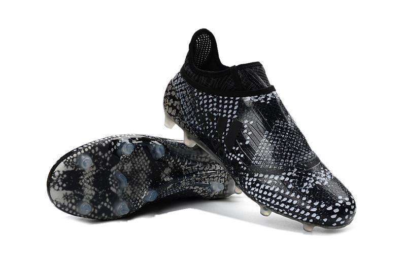 mesh Rijd weg gebouw Adidas X 16+ Purechaos FG/AG Soccer Cleats Black Grey Snakeskin – SocSports