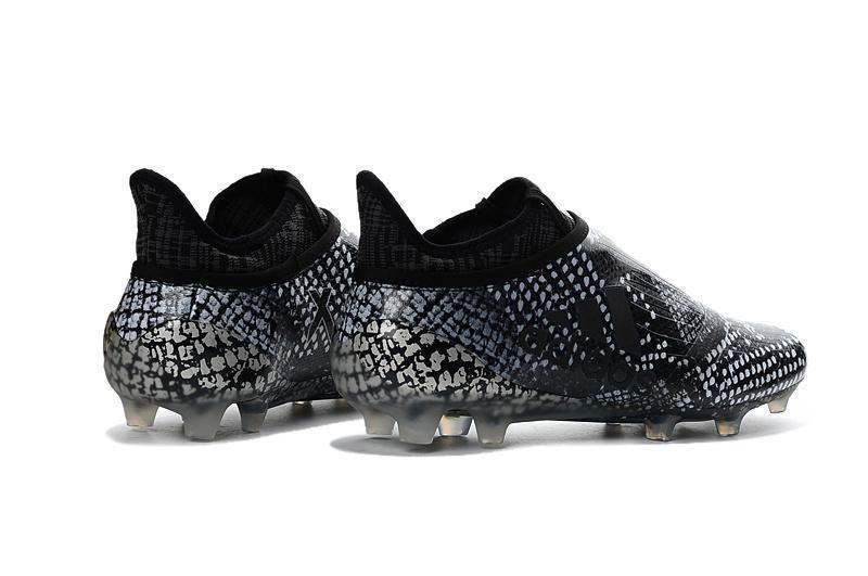 partikel Logisk Uddrag Adidas X 16+ Purechaos FG/AG Soccer Cleats Black Grey Snakeskin – SocSports