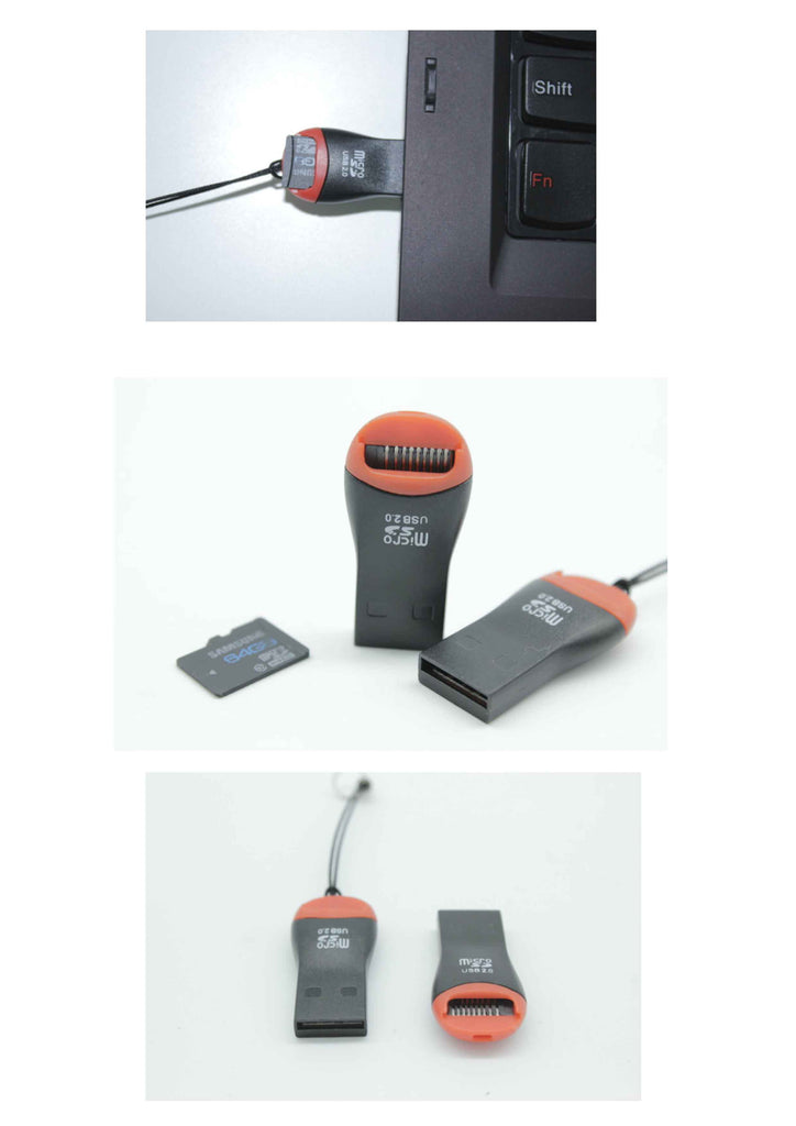 mini reader MicroSD card reader whistle Portable Mini USB 2.0 Micro SD TF T-Flash Memory Card Reader Adapter Flash Drive 2MA8
