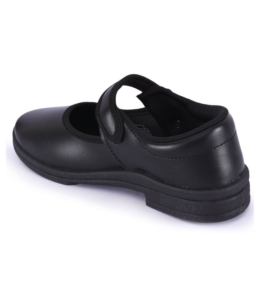 Action Campus School Shoes Girl's Black 