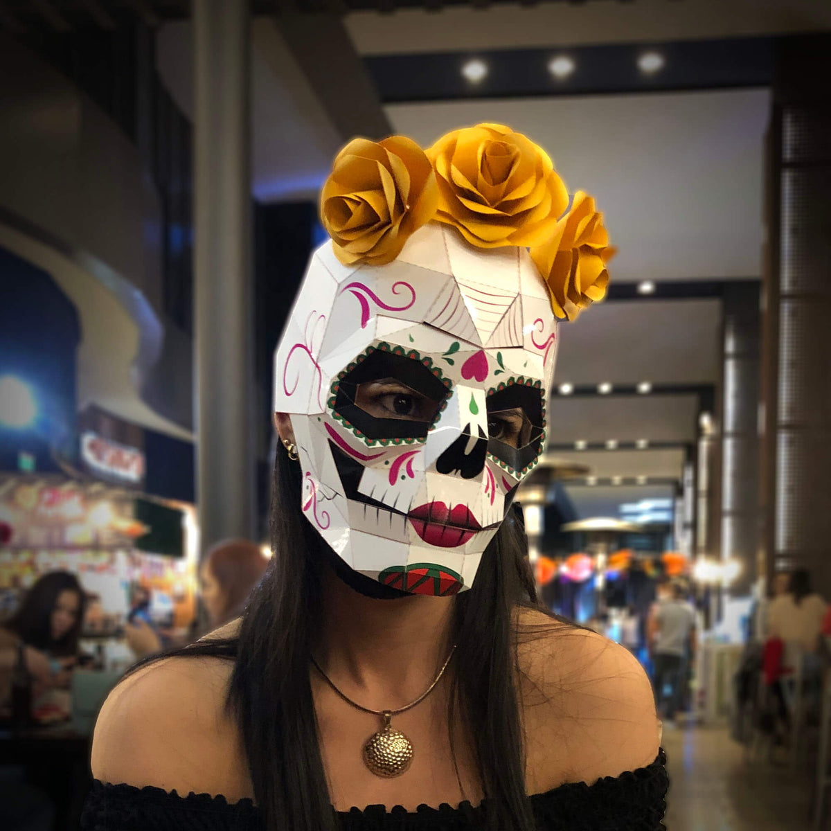 Comedia de enredo Prestador Gladys MÁSCARA CALACA - Plantilla de máscara de papel de calavera catrina DIY –  Lucas Papel Tijera