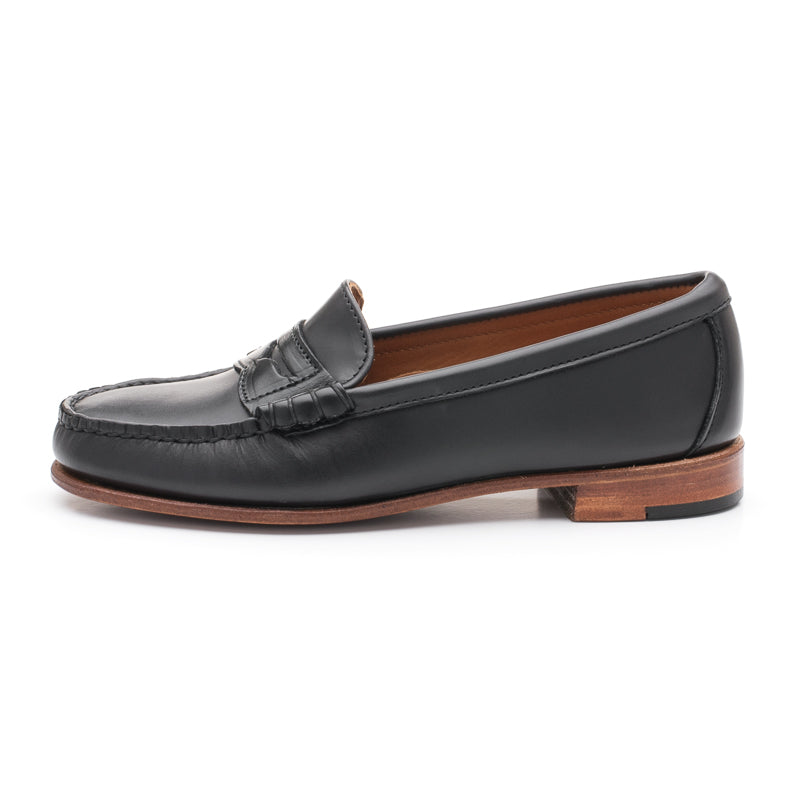 Women's Penny Loafers - Black Chromexcel | Rancourt & Co. | Men's Boots Shoes