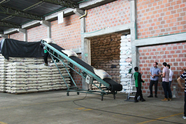 Loading Bags in mass amounts - Specialty Coffee Roasters Melbourne