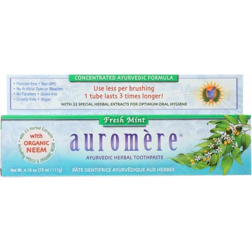 auromere fresh mint toothpaste