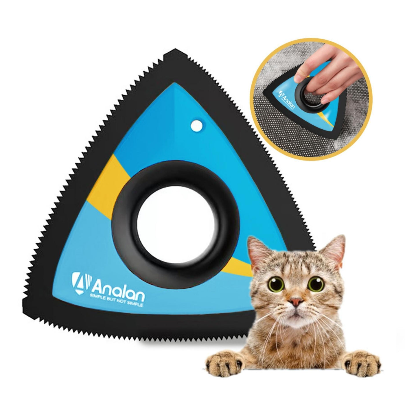 ANALAN Mini Pet Hair Remover for Dog, Cat, Brush for Auto Detailing, Carpet, Lint, Couch, Furniture-Limited Design