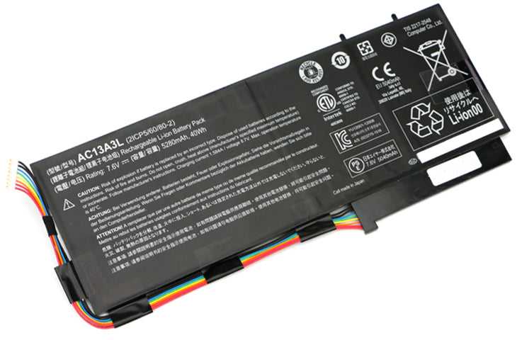 Remisión Hobart Hectáreas 7.6V 5280mAh (40Wh) AC13A3L laptop battery for Acer Aspire P3-171, P3- –  eBuy INDIA