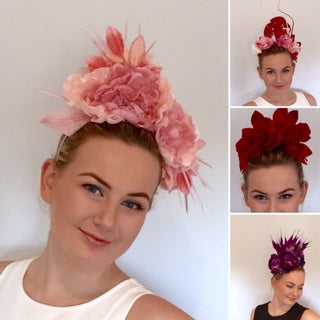floral headpieces by sassy millinery