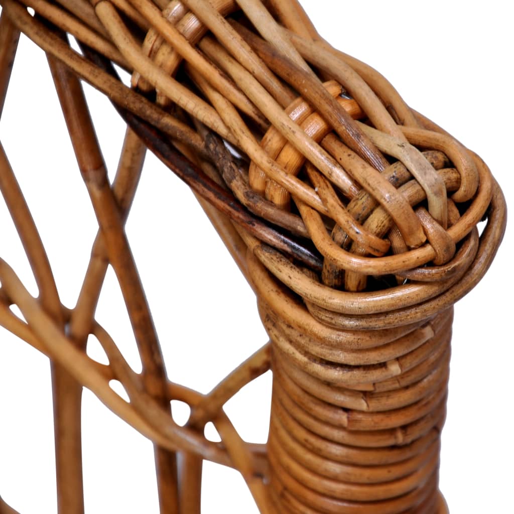 Gartenstühle 6 Stk. Natürliches Rattan Braun