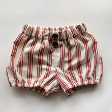 Load image into Gallery viewer, Cream/Red Striped Bloomers

