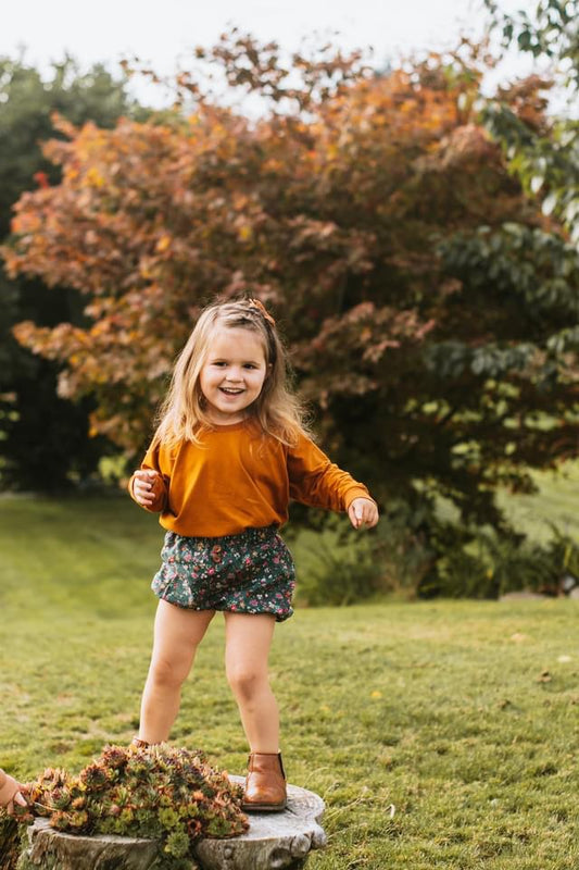 Vintage Green Floral Bloomers