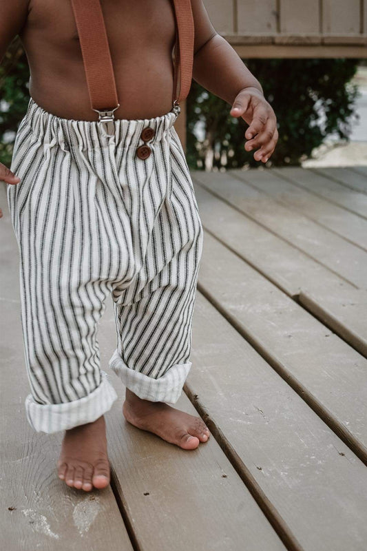 Cream/Black Harem Pants