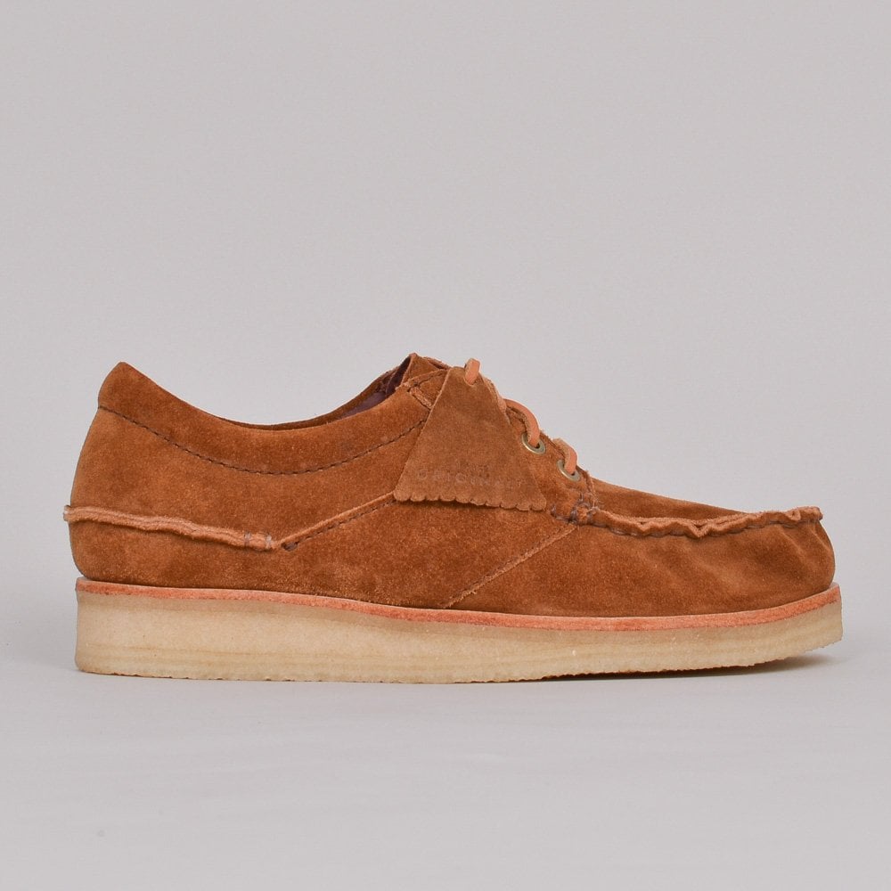 clarks wallace cola suede