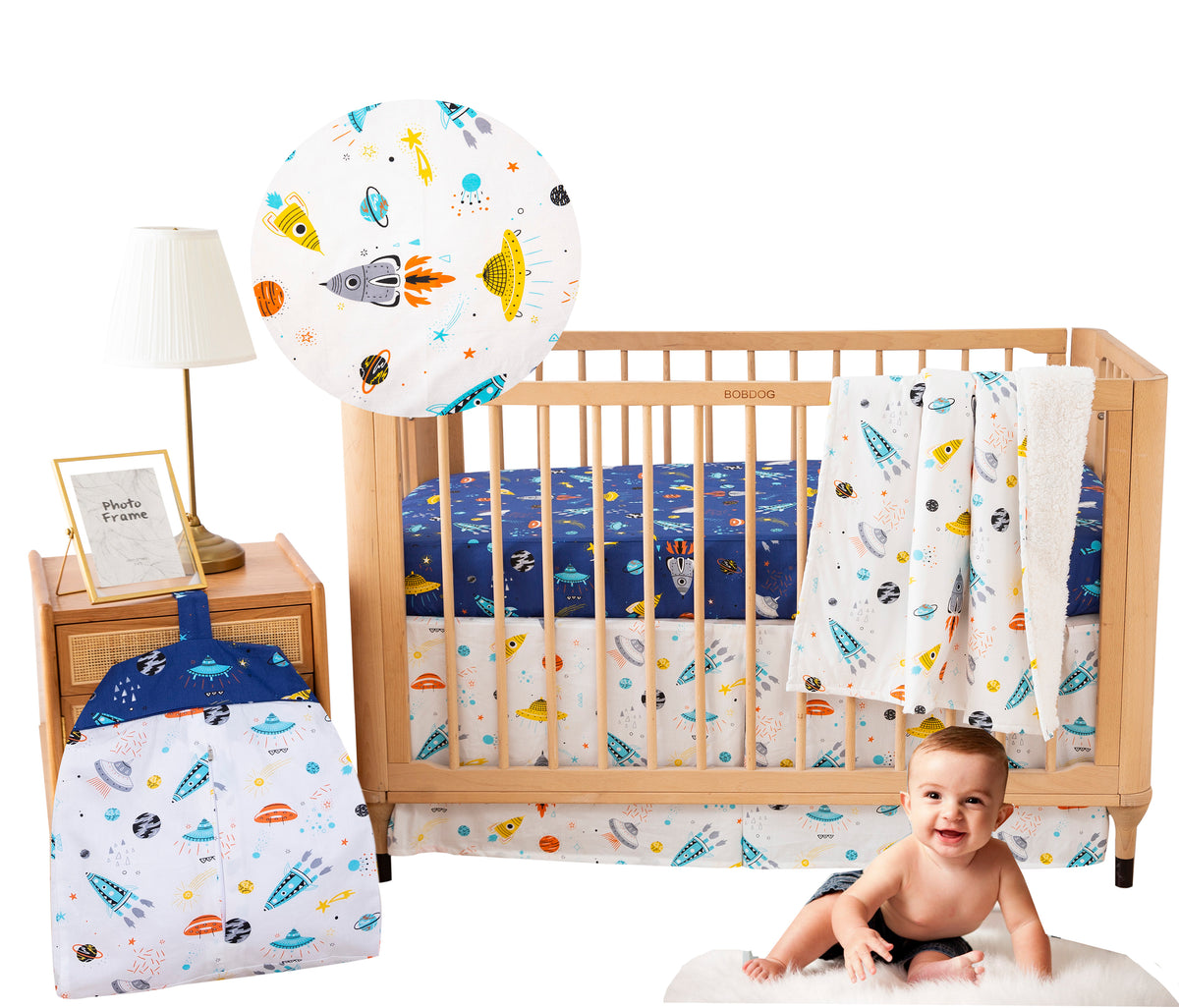 galaxy crib bedding