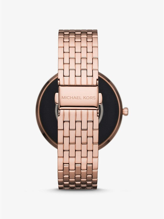 Kors MKT5128V Gen 5E Darci Pave Rose Gold Stainless Steel Women Smart Watches | Lexor Miami