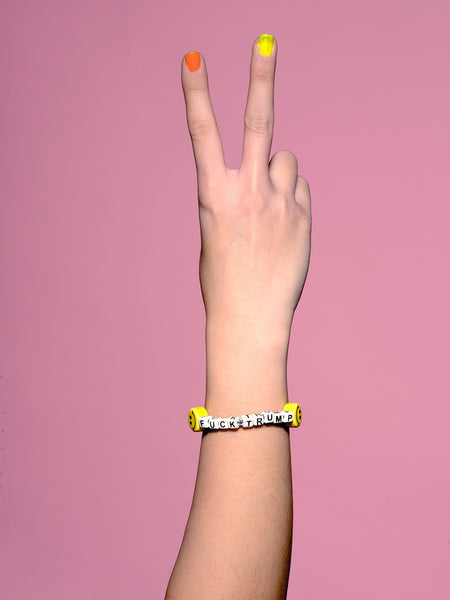 Fuck Trump Bracelet Rainbow Venessa Arizaga