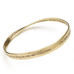 Lord's Prayer KJV Gold Bracelet