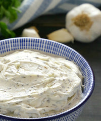 homemade herb & garlic cream cheese