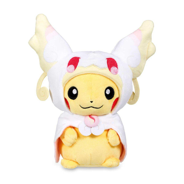 Pikachu 23cm Wearing a Poncho of The Pokemon Center Original Stuffed Megaaudino for sale online 