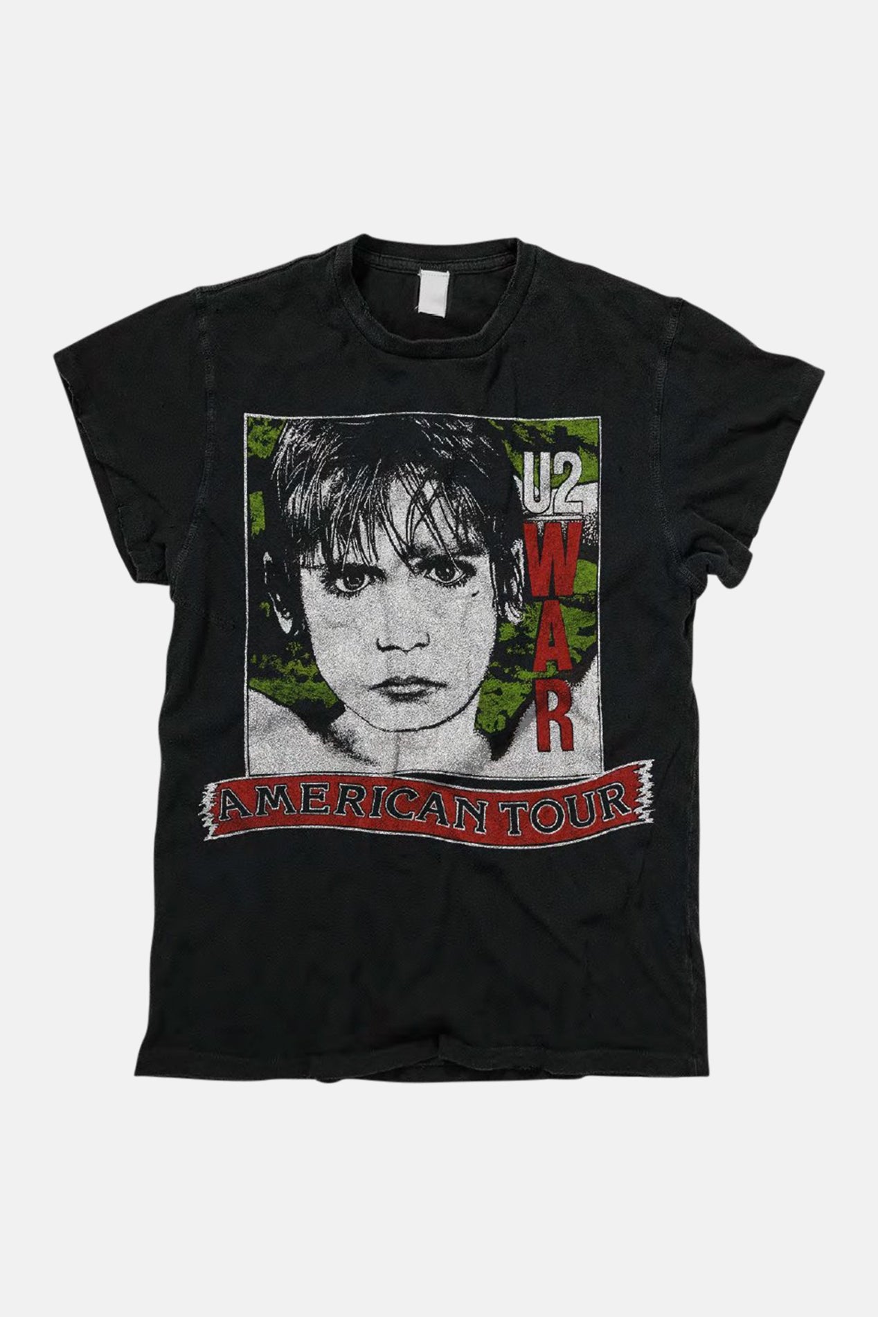 U2 War American Tour Tee Coal