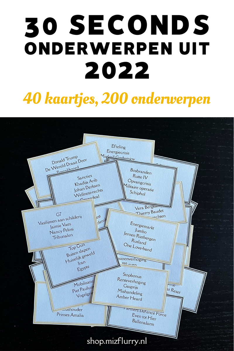 landheer Zin ongezond 30 Seconds met 2022 onderwerpen – MizFlurry