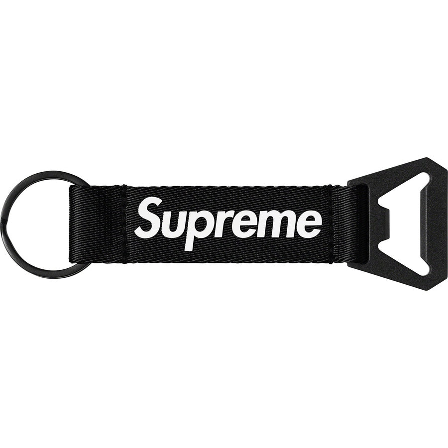 高級な 新品 Supreme Webbing Keychain black