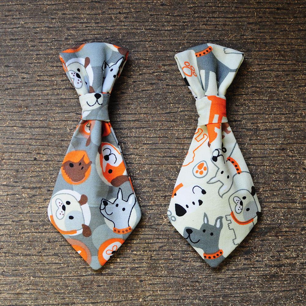 dog pattern tie bow wow ties theme - the brighton bow tie for dogs dog