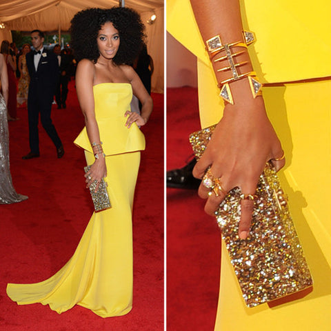 Solange in Lady Grey cuffs at Met Gala