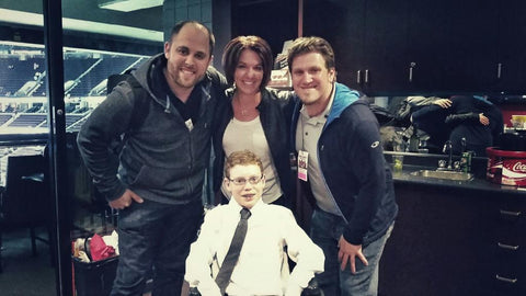From left to right. Ross Rheaume, Tina Boileau, Devon Burns, Jonathan Pitre (centre)