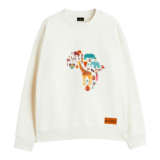 Alkebulan Oversized Crewneck sweatshirt