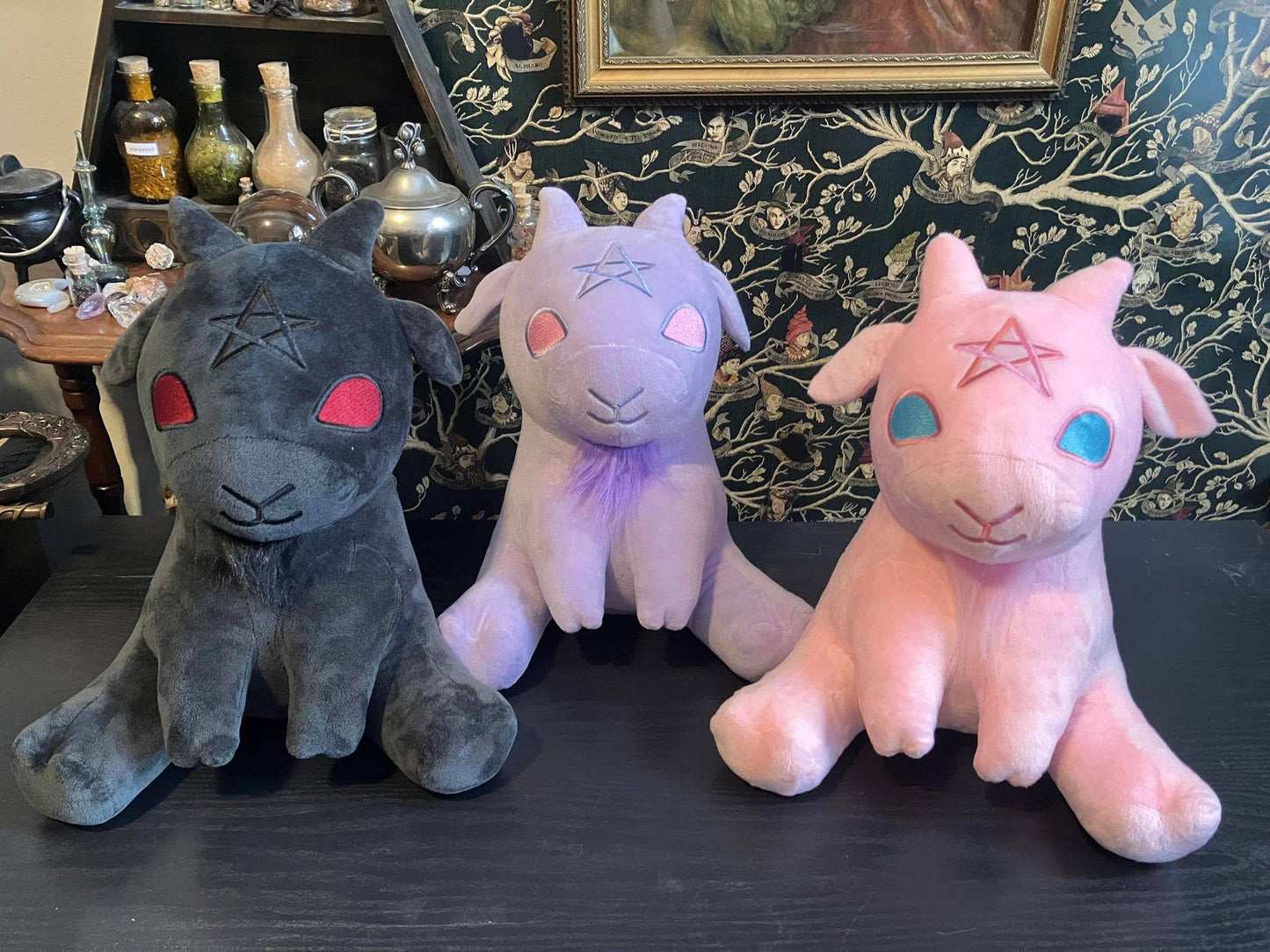 Pickety Pals - "Baphy" - Witchy Baby Goat Plushie