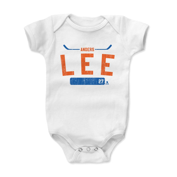 500 LEVEL Anders Lee New York Hockey Baby Clothes & Onesie Anders Lee Outline 3-24 Months