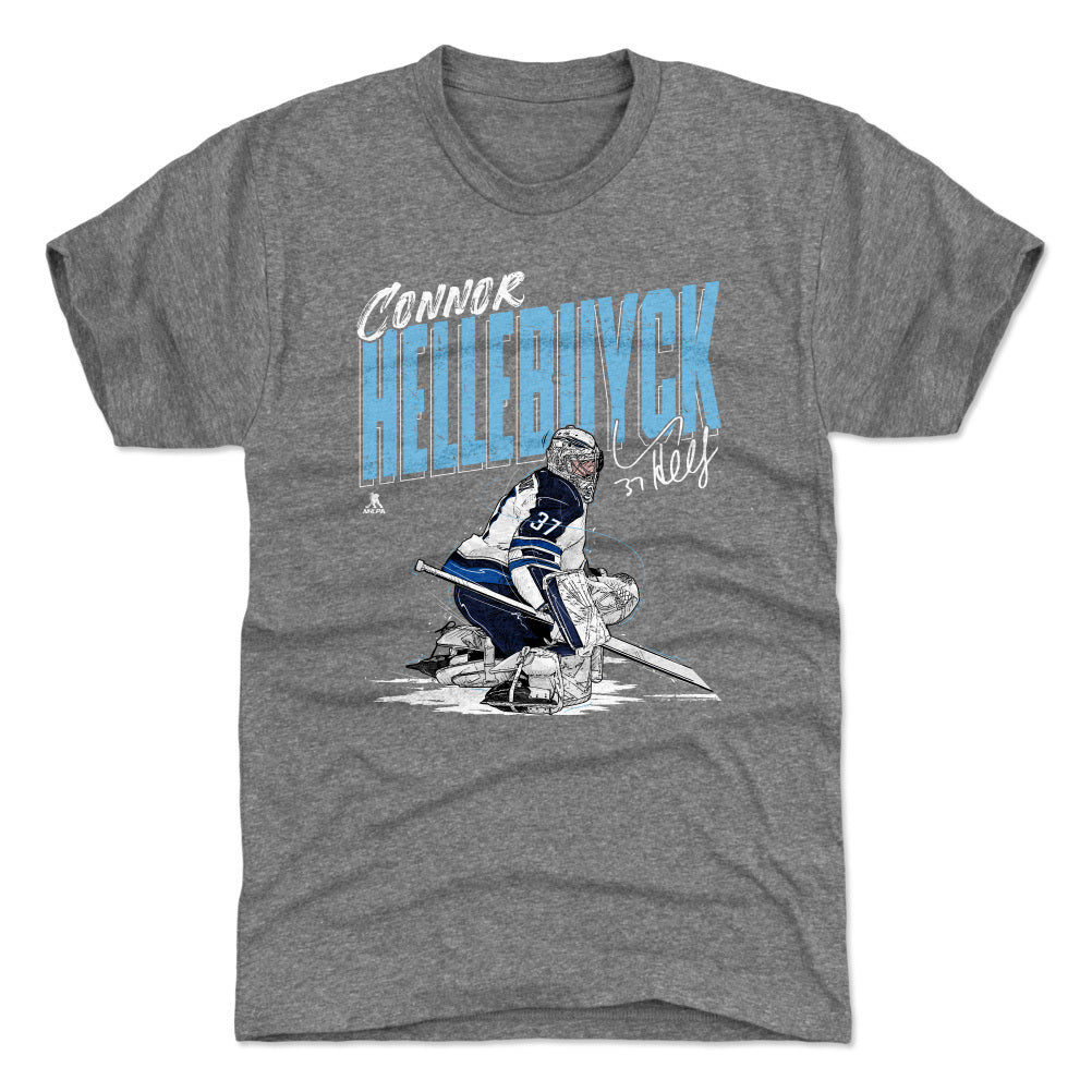 Connor Hellebuyck Men&#39;s Premium T-Shirt | outoftheclosethangers