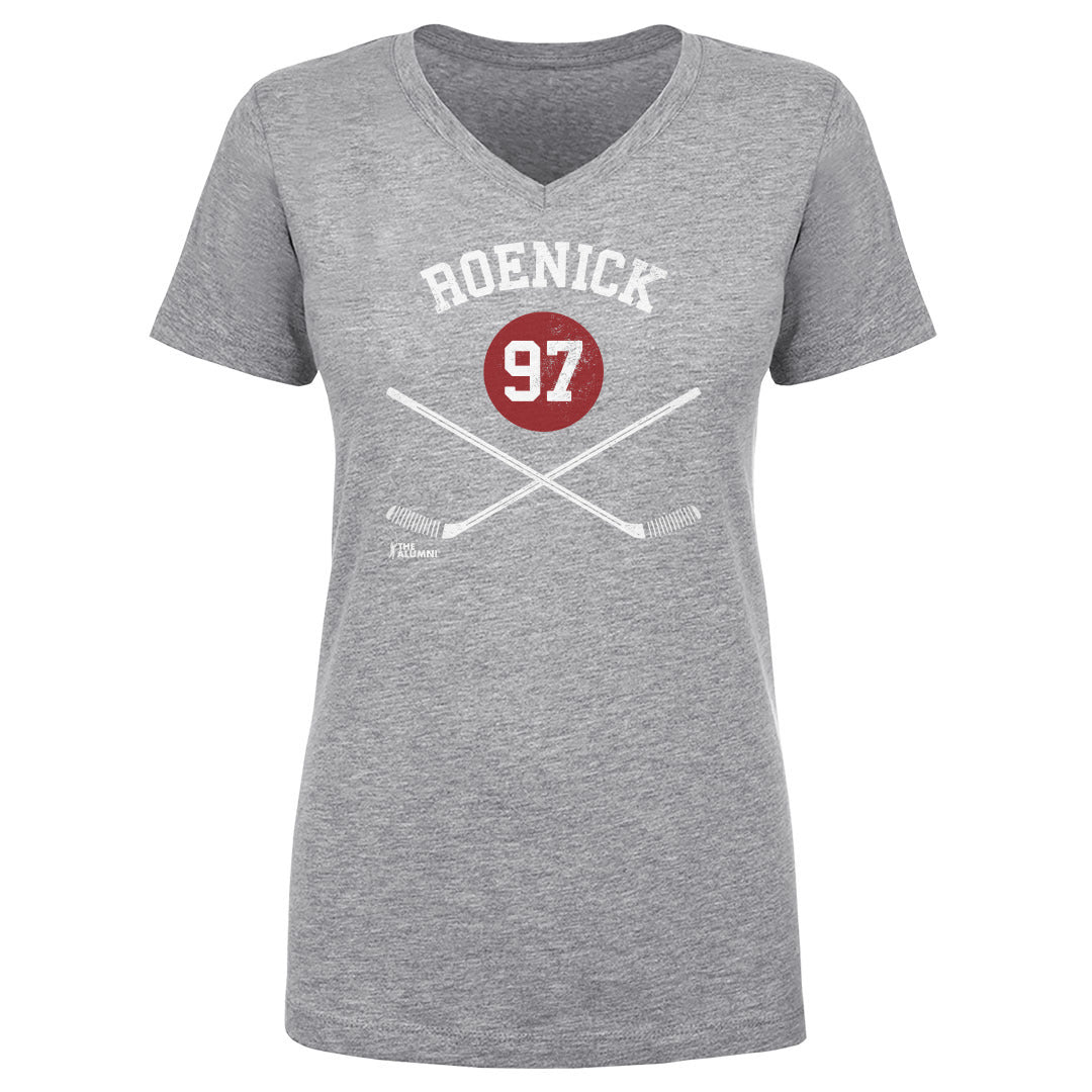 Jeremy Roenick Women's V-Neck T-Shirt | outoftheclosethangers
