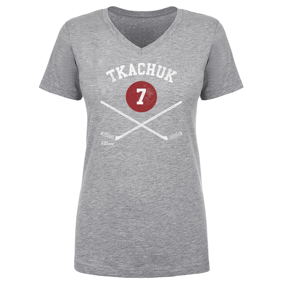 Keith Tkachuk Women's V-Neck T-Shirt | outoftheclosethangers