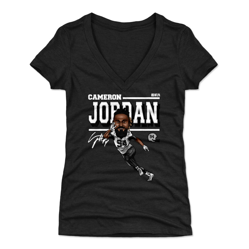 Cameron Jordan Women's V-Neck T-Shirt | outoftheclosethangers