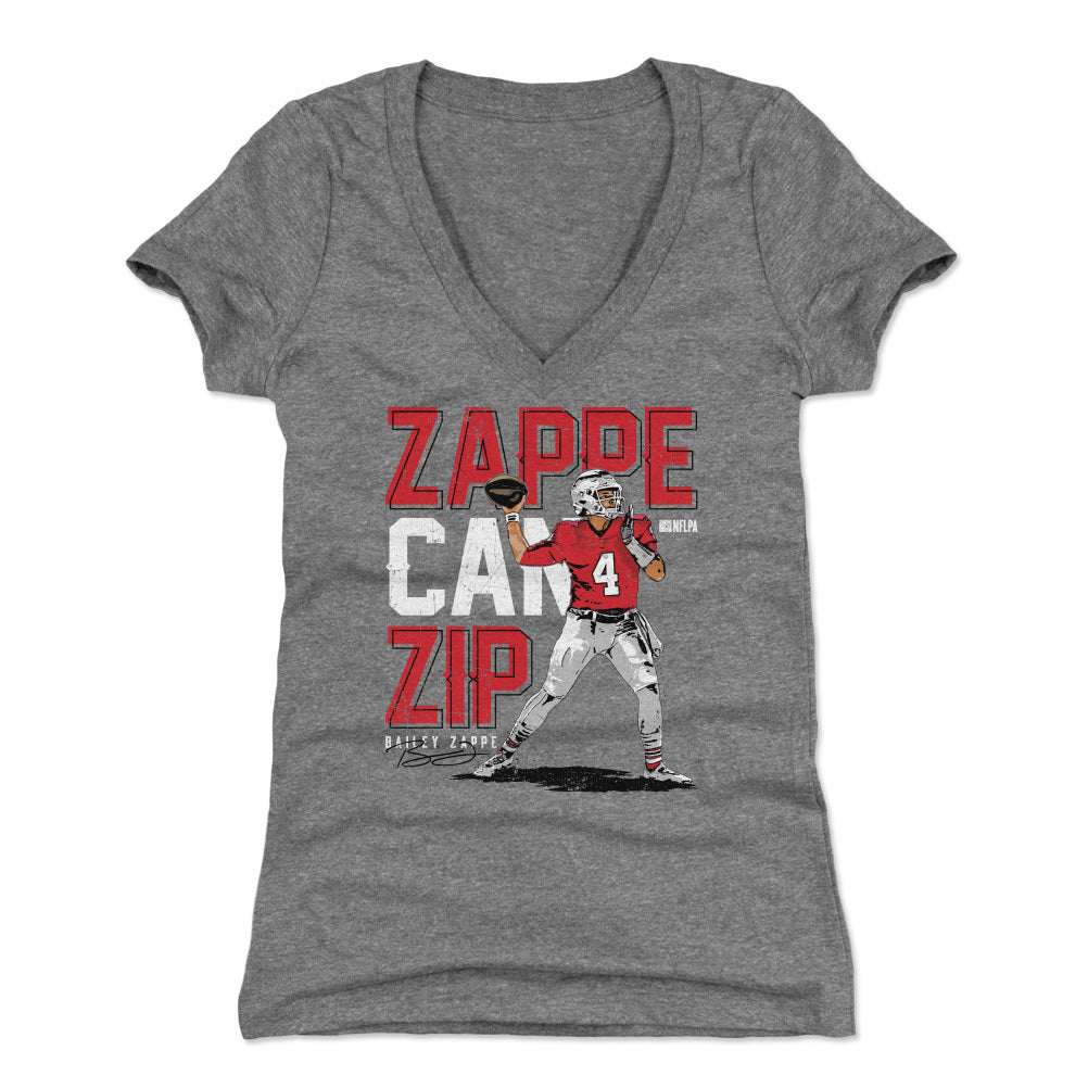 Bailey Zappe Women's V-Neck T-Shirt | outoftheclosethangers