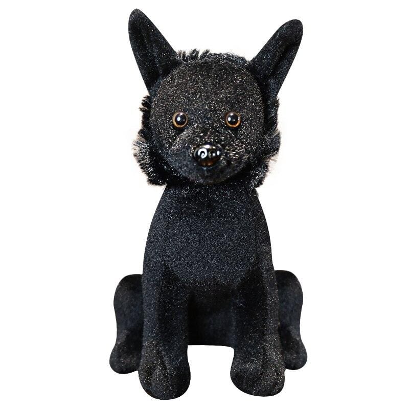 peluche chien noir