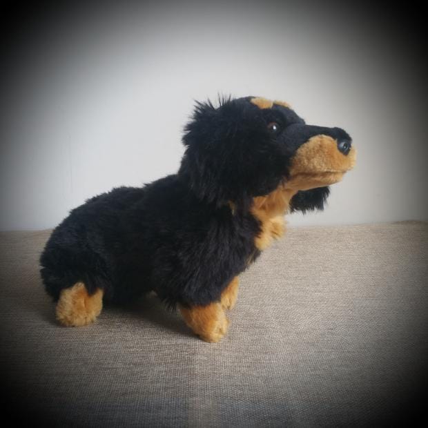 peluche chien teckel