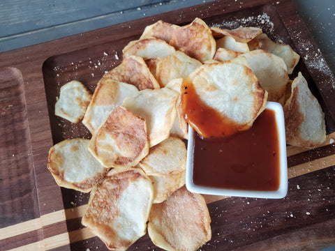 Air fryer homemade potato chips