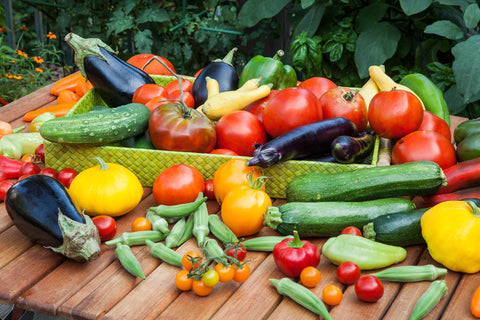 vegetables from garden