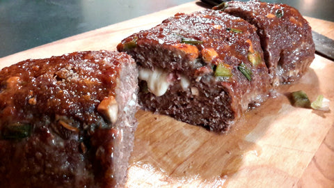 Meatloaf with Honey Bourbon BBQ Sauce