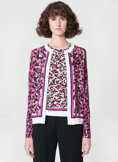 ESCADA Printed wool silk cardigan