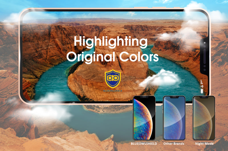 Blue Light Screen Protector 5.8 Inch for Apple iPhone 11 Pro & iPhone Xs & iPhone X BLUEOWLSHIELD