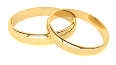 Gold wedding rings