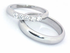 Silver wedding rings