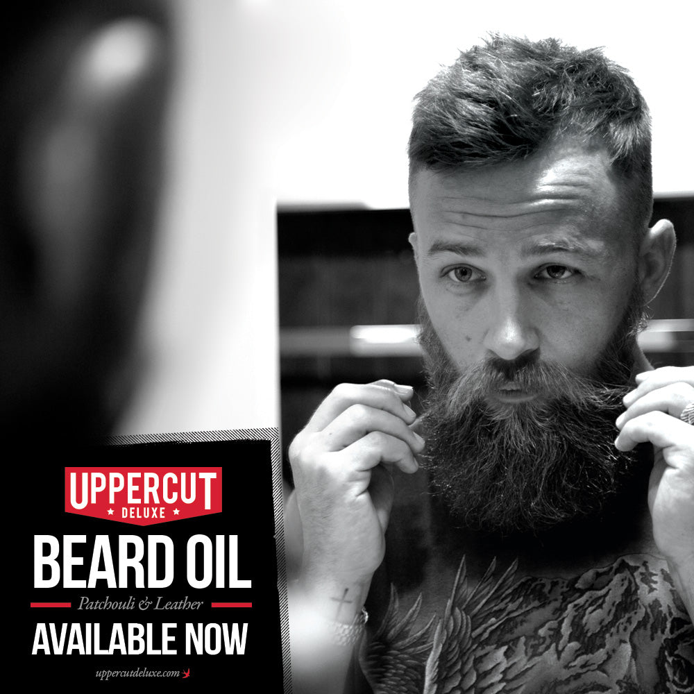 beard oil, available now