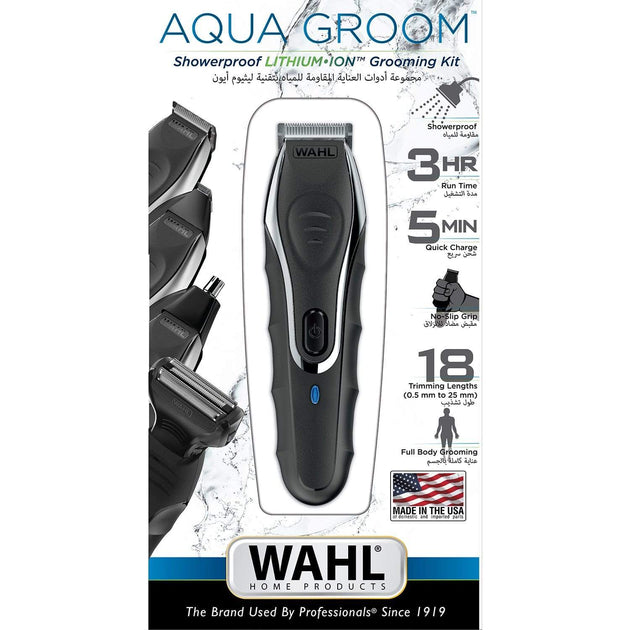 wahl aqua groom showerproof full body grooming kit