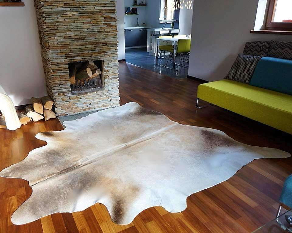 Premium Faux Cowhide Area Rug Durable And Large Size - Temu
